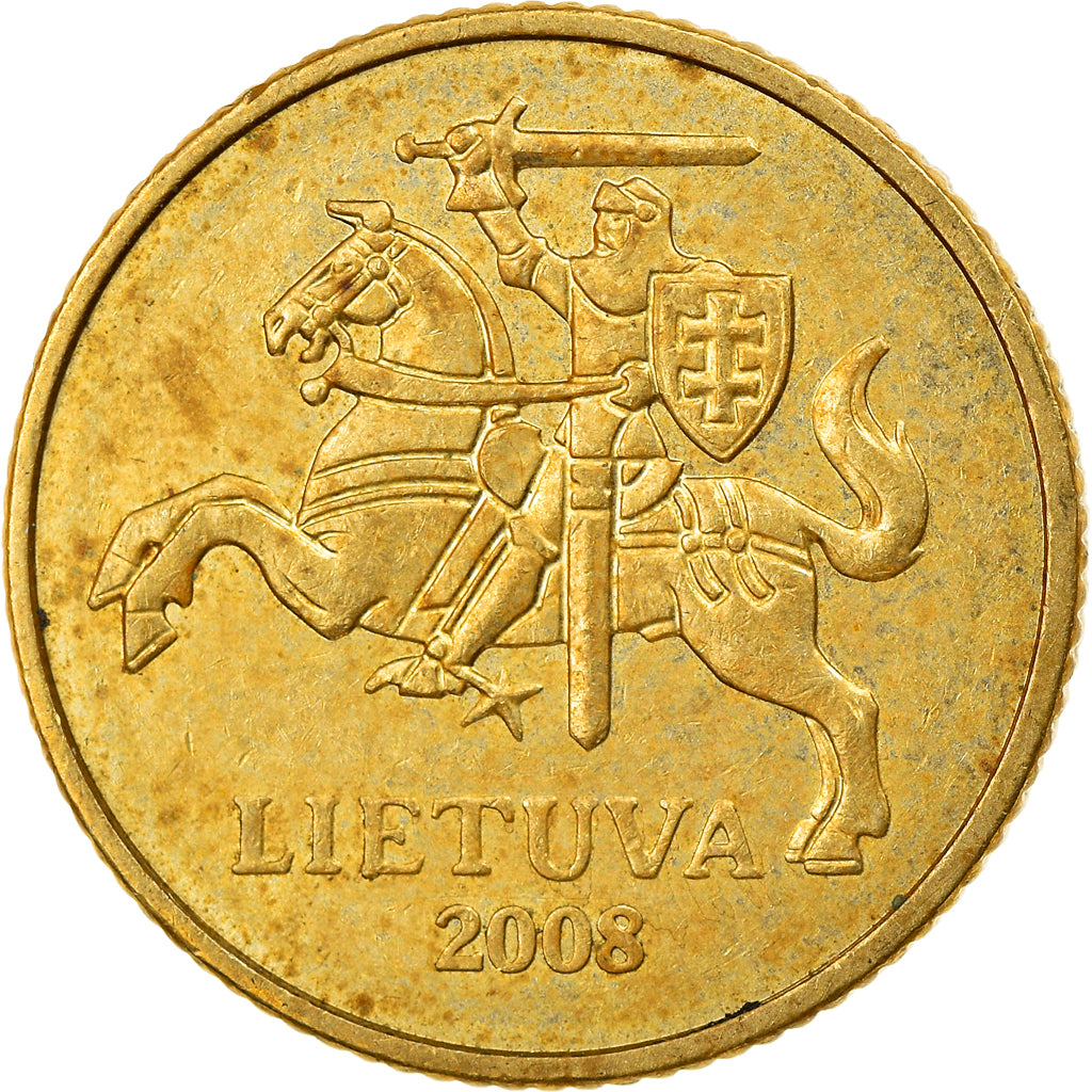 Monnaie, Lithuania, 10 Centu, 2008, TB+, Nickel-brass, KM:106