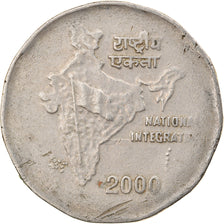 Coin, INDIA-REPUBLIC, 2 Rupees, 2000, VF(30-35), Copper-nickel, KM:121.3