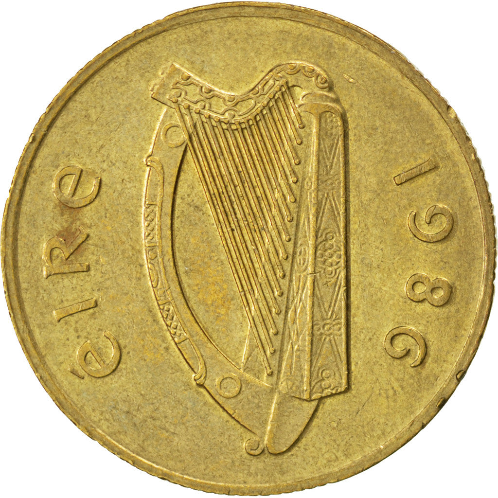 Moneda, REPÚBLICA DE IRLANDA, 20 Pence, 1986, EBC, Níquel - bronce, KM:25