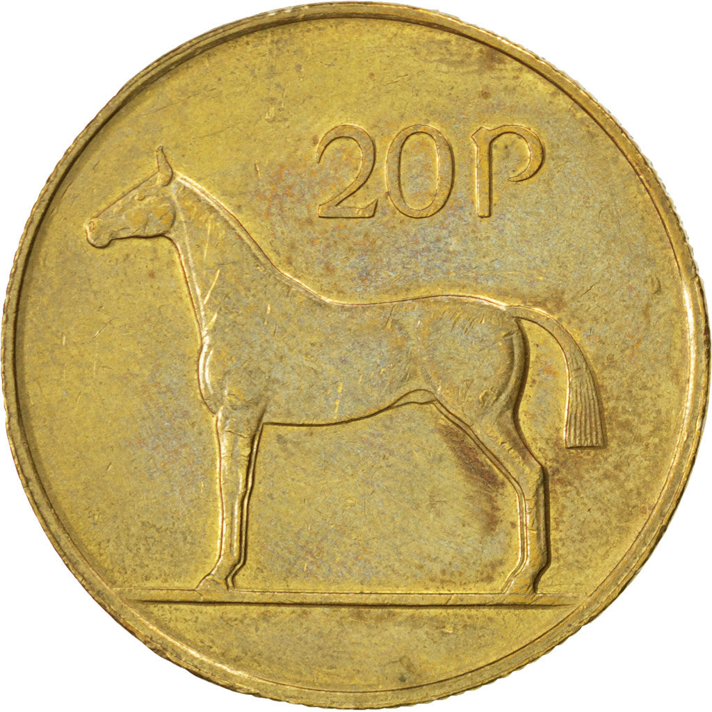 Moneda, REPÚBLICA DE IRLANDA, 20 Pence, 1986, EBC, Níquel - bronce, KM:25
