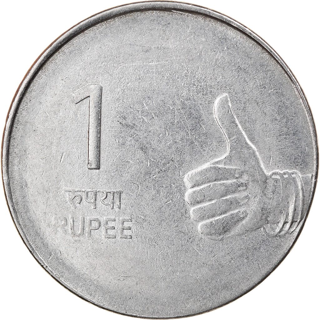 Coin, INDIA-REPUBLIC, Rupee, 2011, VF(30-35), Stainless Steel, KM:394