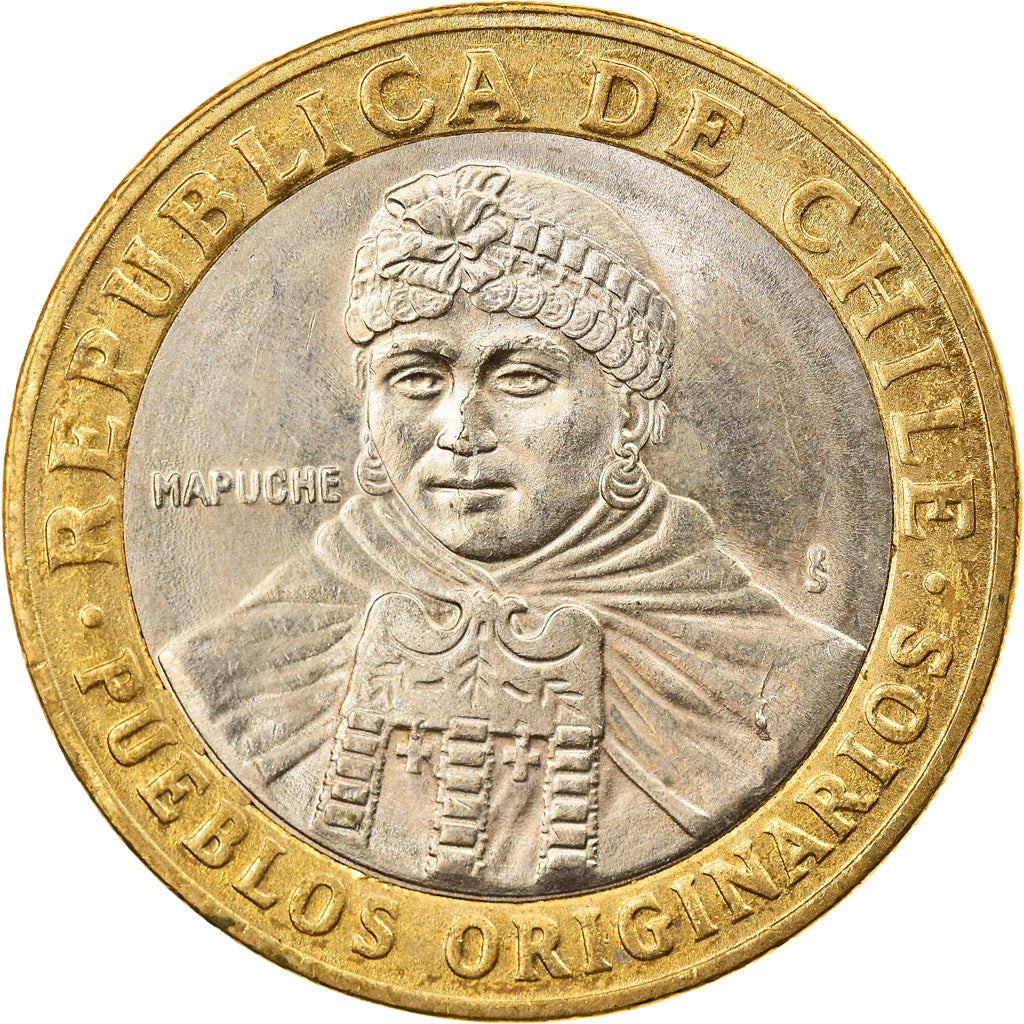 Munten, Chili, 100 Pesos, 2001, Santiago, ZF, Bi-Metallic, KM:236