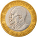 Münze, Kenya, 10 Shillings, 2005, British Royal Mint, S+, Bi-Metallic, KM:35.1