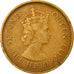 Moeda, Hong Kong, Elizabeth II, 10 Cents, 1960, VF(30-35), Níquel-Latão