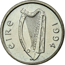 Moneta, REPUBBLICA D’IRLANDA, 5 Pence, 1994, SPL-, Rame-nichel, KM:28