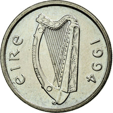 Coin, IRELAND REPUBLIC, 5 Pence, 1994, AU(55-58), Copper-nickel, KM:28
