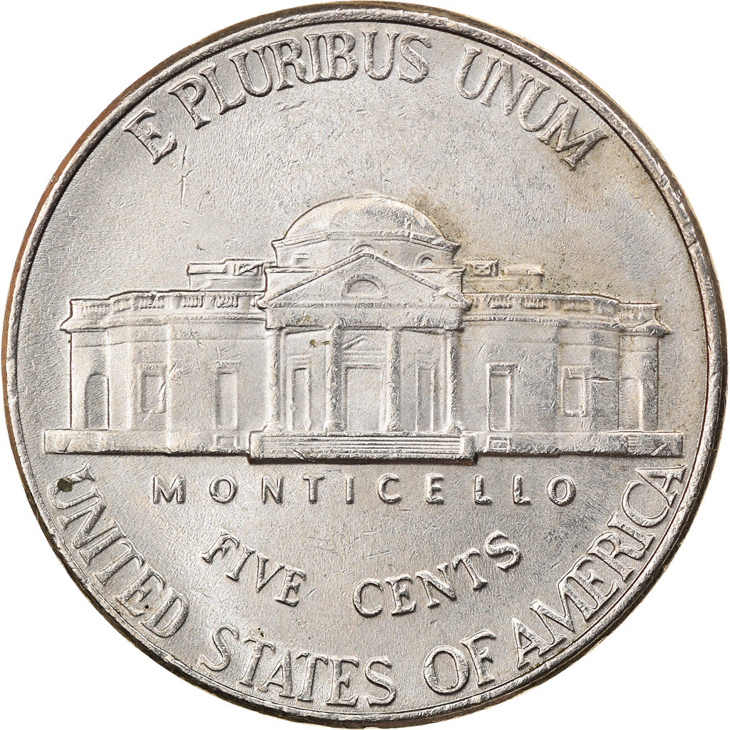 Coin, United States, Jefferson Nickel, 5 Cents, 2003, U.S. Mint, Denver