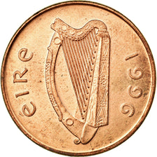 Coin, IRELAND REPUBLIC, 2 Pence, 1996, MS(60-62), Copper Plated Steel, KM:21a
