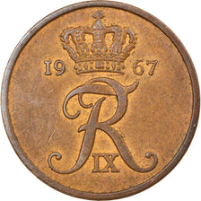 Coin, Denmark, Frederik IX, 5 Öre, 1967, Copenhagen, VF(30-35), Bronze
