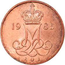 Moneta, Danimarca, Margrethe II, 5 Öre, 1985, Copenhagen, BB, Ferro placcato