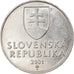 Monnaie, Slovaquie, 2 Koruna, 2001, TB+, Nickel plated steel, KM:13
