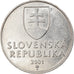 Munten, Slowakije, 2 Koruna, 2001, FR+, Nickel plated steel, KM:13