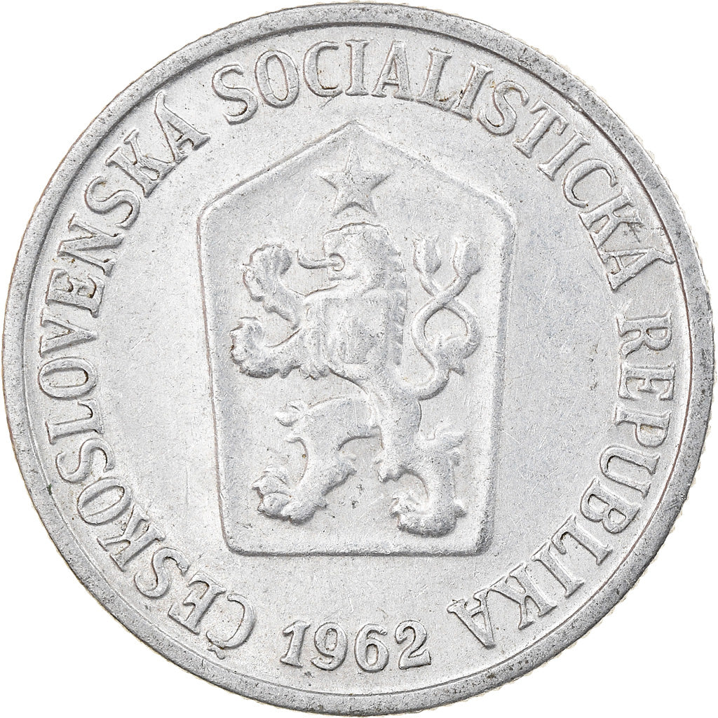 Coin, Czechoslovakia, 10 Haleru, 1962, VF(30-35), Aluminum, KM:49.1