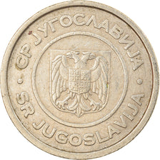 Coin, Yugoslavia, 2 Dinara, 2002, Belgrade, VF(30-35), Copper-Nickel-Zinc