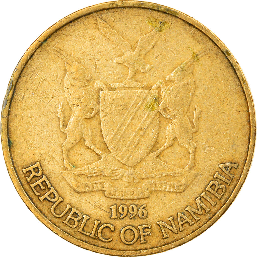 Monnaie, Namibia, Dollar, 1996, Vantaa, TB+, Laiton, KM:4