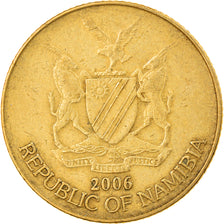 Moneda, Namibia, Dollar, 2006, Vantaa, BC+, Latón, KM:4