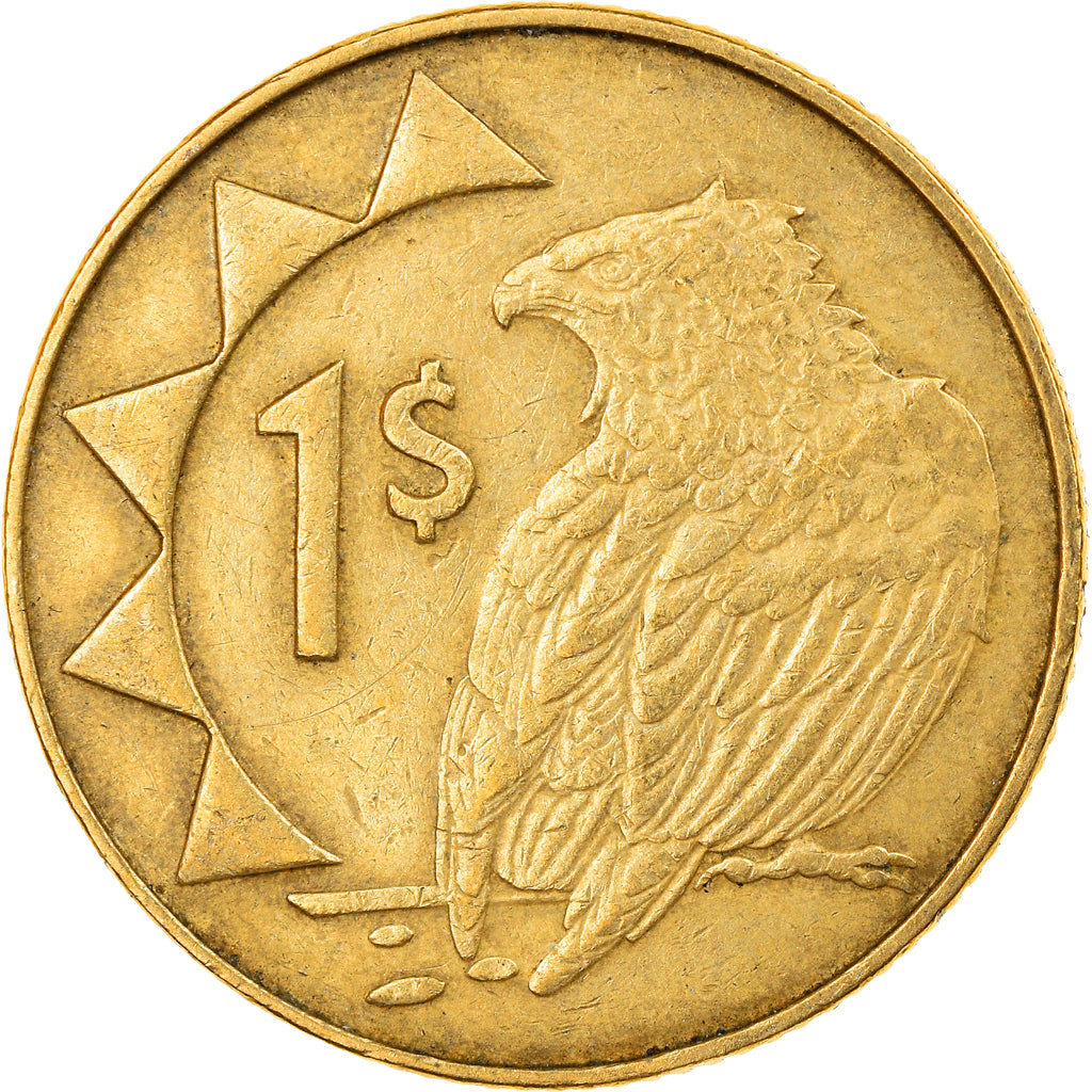 Moeda, Namíbia, Dollar, 2006, Vantaa, VF(30-35), Latão, KM:4