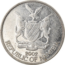 Coin, Namibia, 10 Cents, 2002, Vantaa, VF(30-35), Nickel plated steel, KM:2