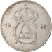 Moneta, Szwecja, Gustaf VI, 50 Öre, 1966, VF(30-35), Miedź-Nikiel, KM:837