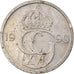 Coin, Sweden, Carl XVI Gustaf, 50 Öre, 1990, VF(30-35), Copper-nickel, KM:855