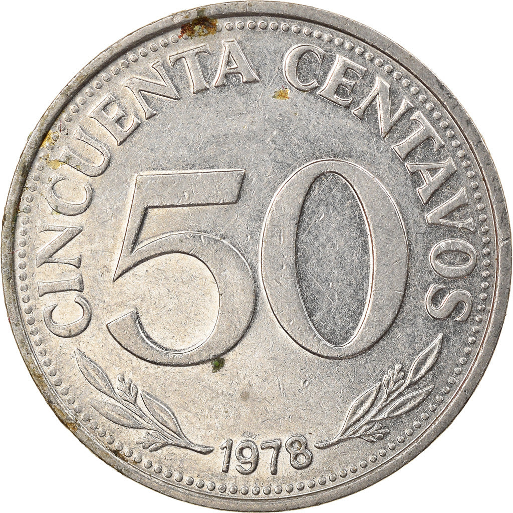 Coin, Bolivia, 50 Centavos, 1978, VF(30-35), Nickel Clad Steel, KM:190