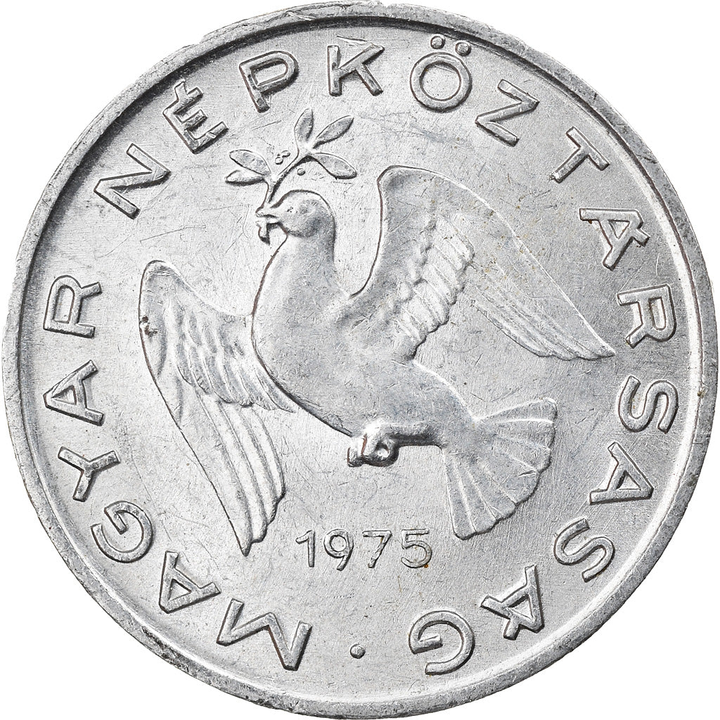 Munten, Hongarije, 10 Filler, 1975, Budapest, FR+, Aluminium, KM:572