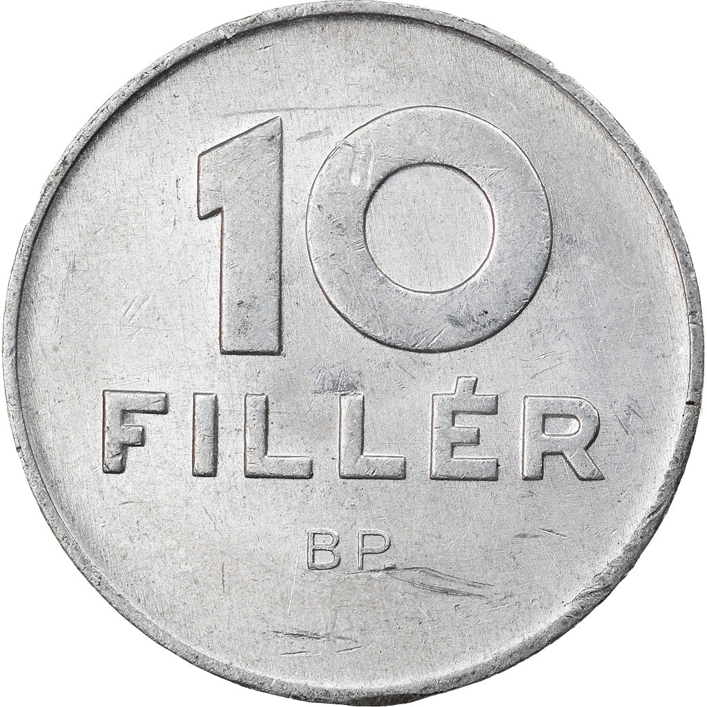 Munten, Hongarije, 10 Filler, 1975, Budapest, FR+, Aluminium, KM:572
