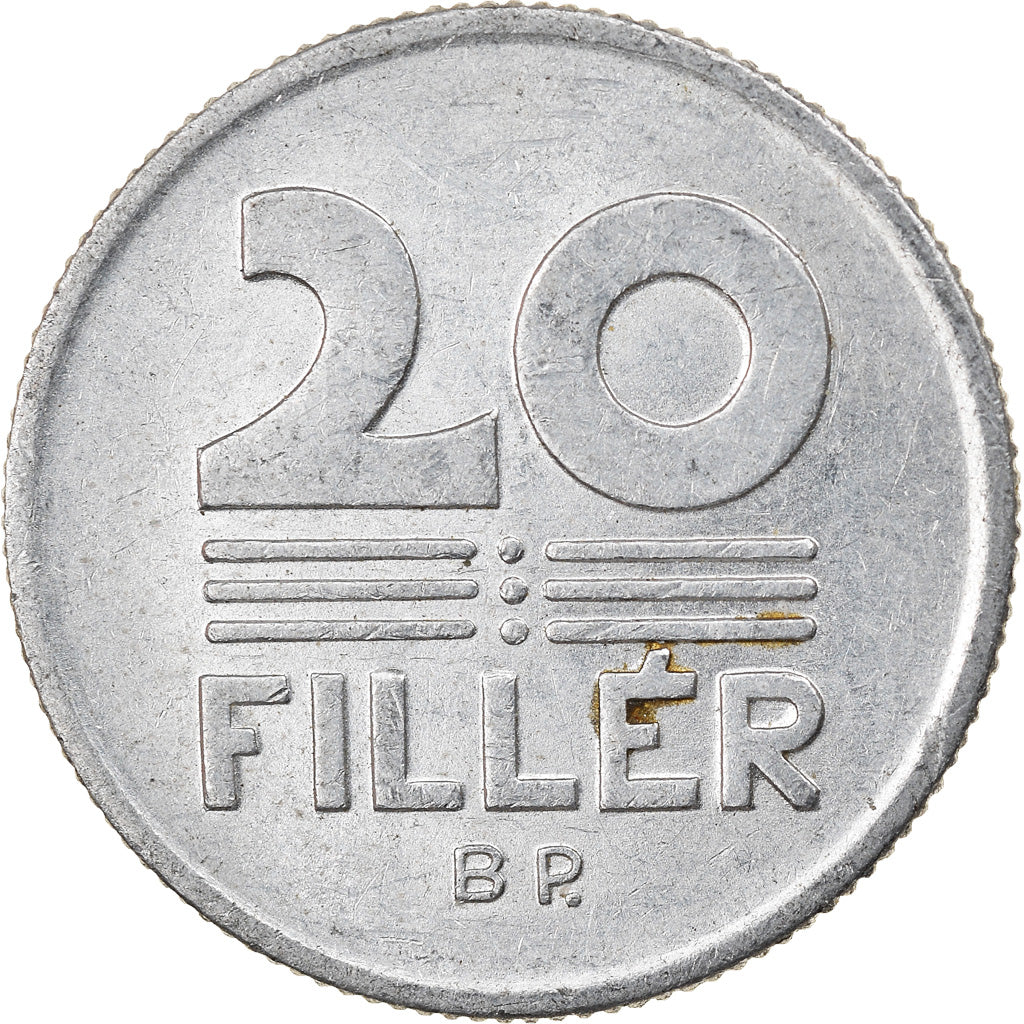 Coin, Hungary, 20 Fillér, 1985, Budapest, VF(30-35), Aluminum, KM:573