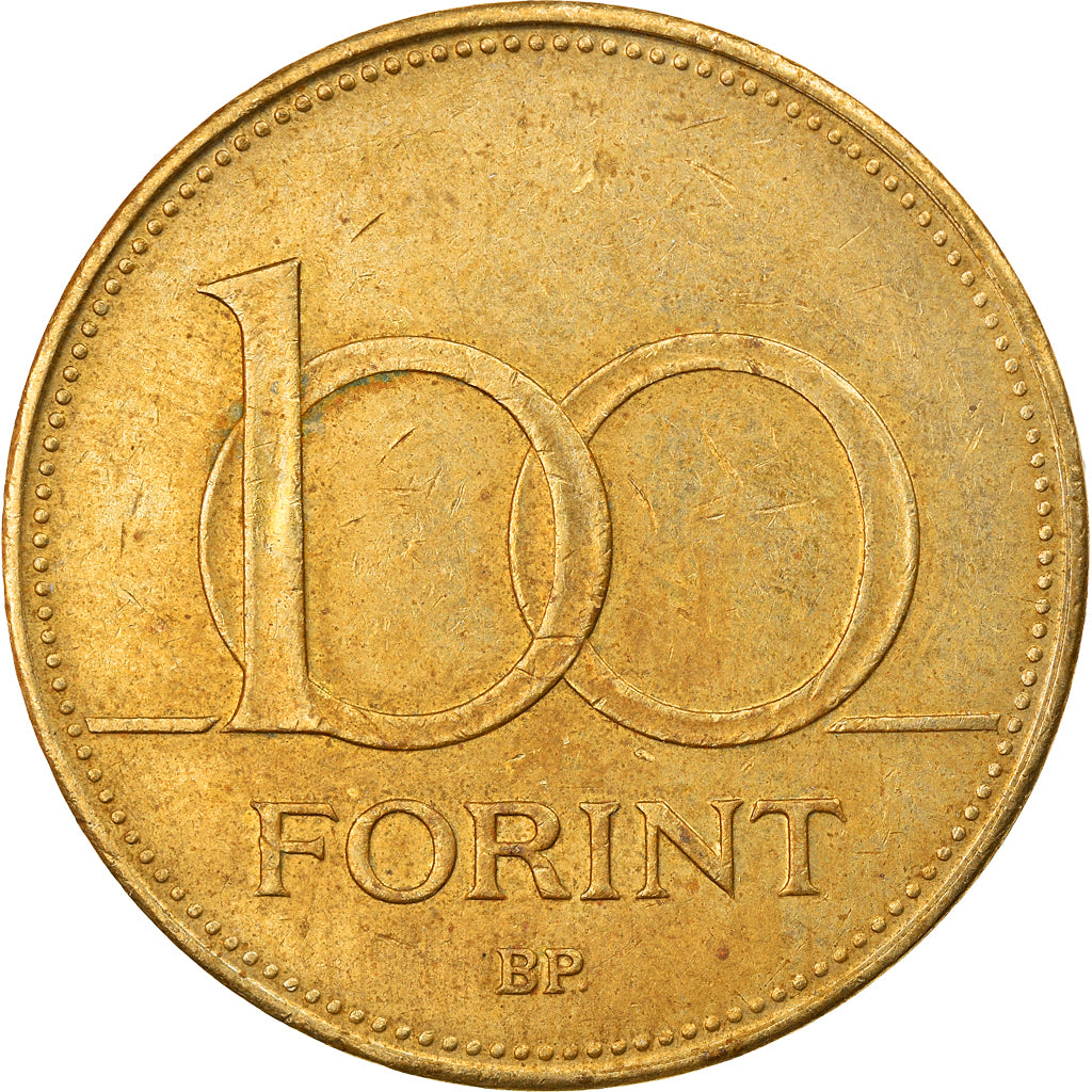 Münze, Ungarn, 100 Forint, 1995, Budapest, S+, Nickel-brass, KM:698