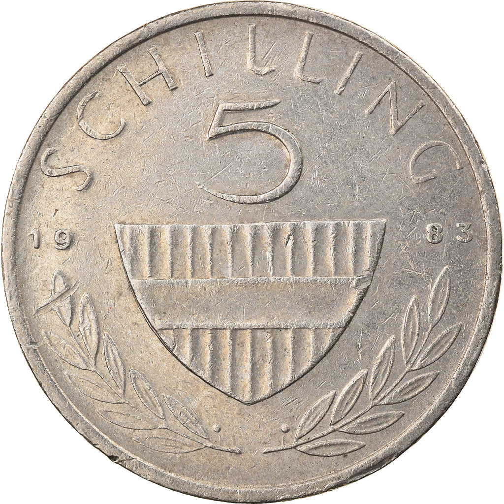 Moneta, Austria, 5 Schilling, 1983, MB+, Rame-nichel, KM:2889a