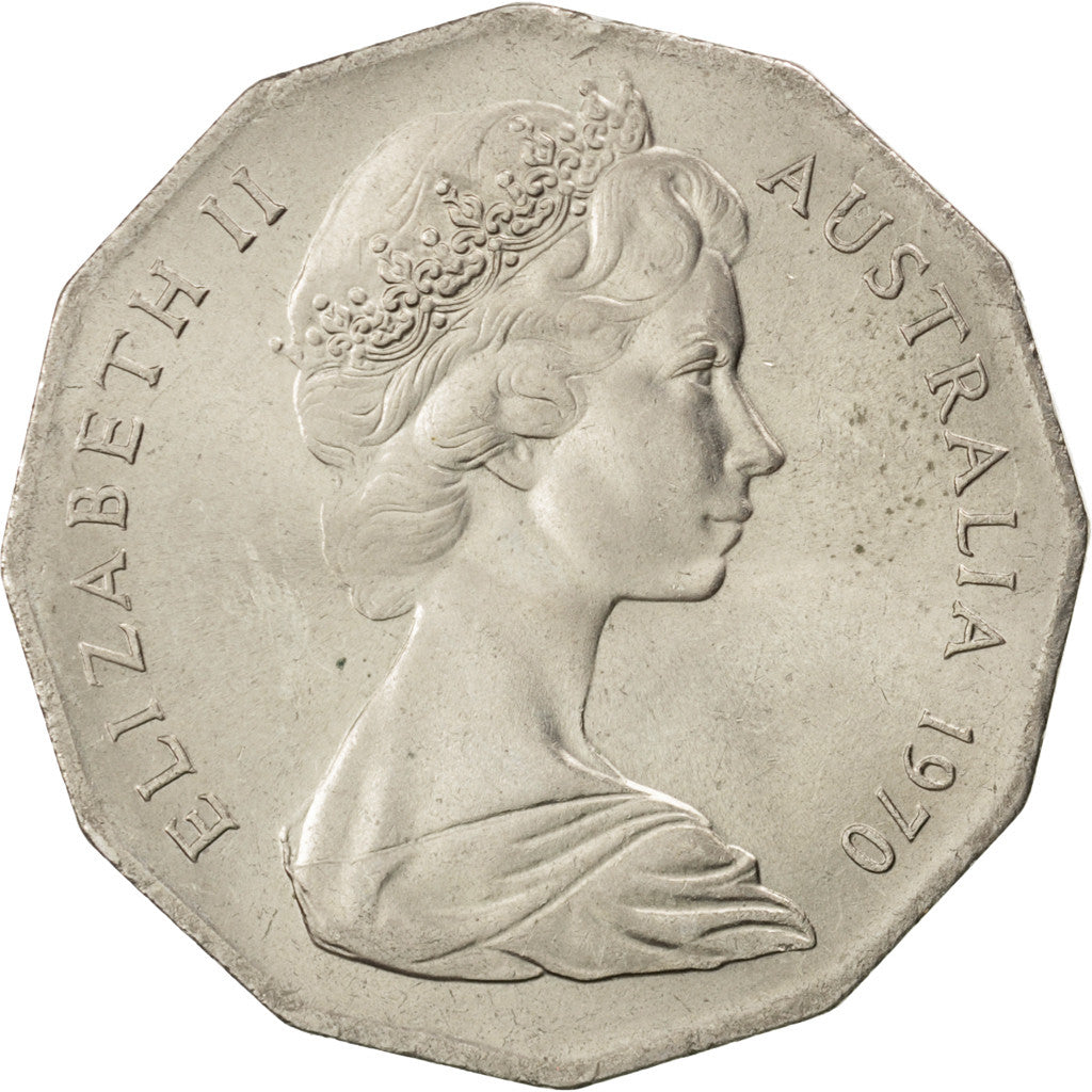 Australia, Elizabeth II, 50 Cents, 1970, SPL-, Rame-nichel, KM:69
