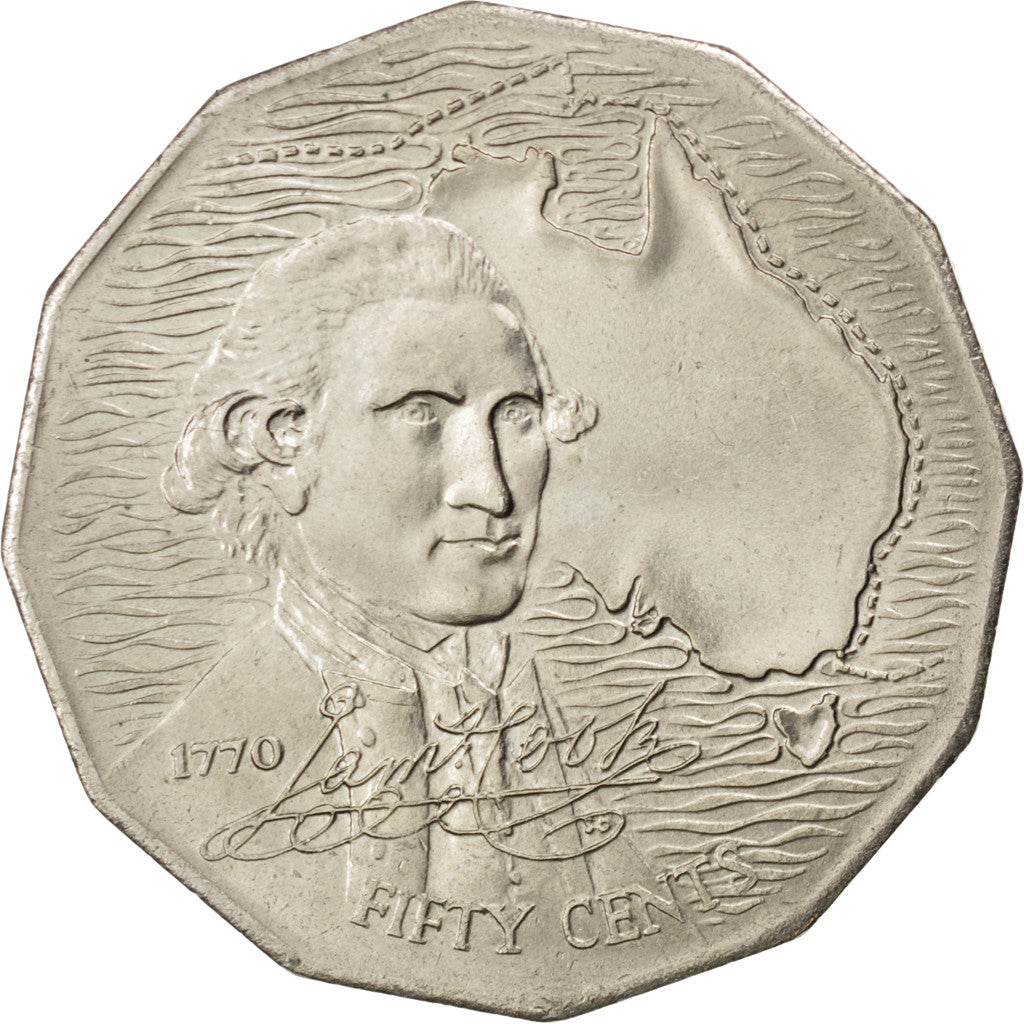Australia, Elizabeth II, 50 Cents, 1970, SPL-, Rame-nichel, KM:69