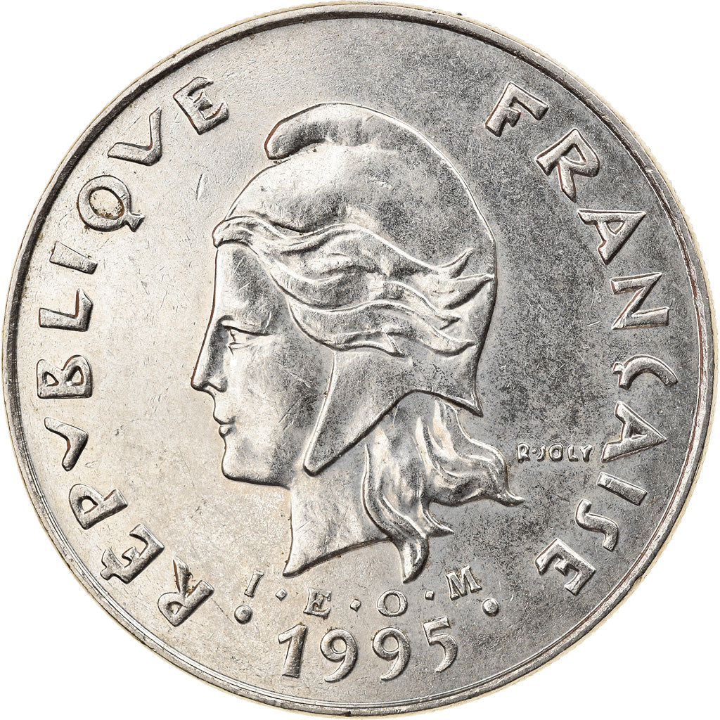 Coin, French Polynesia, 50 Francs, 1995, Paris, EF(40-45), Nickel, KM:13