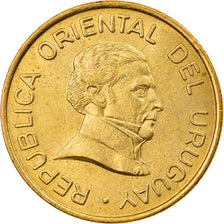 Monnaie, Uruguay, 2 Pesos Uruguayos, 1994, Santiago, TB+, Aluminum-Bronze