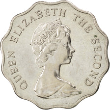 HONG KONG, 2 Dollars, 1975, KM #37, MS(60-62), Copper-Nickel, 28, 8.51