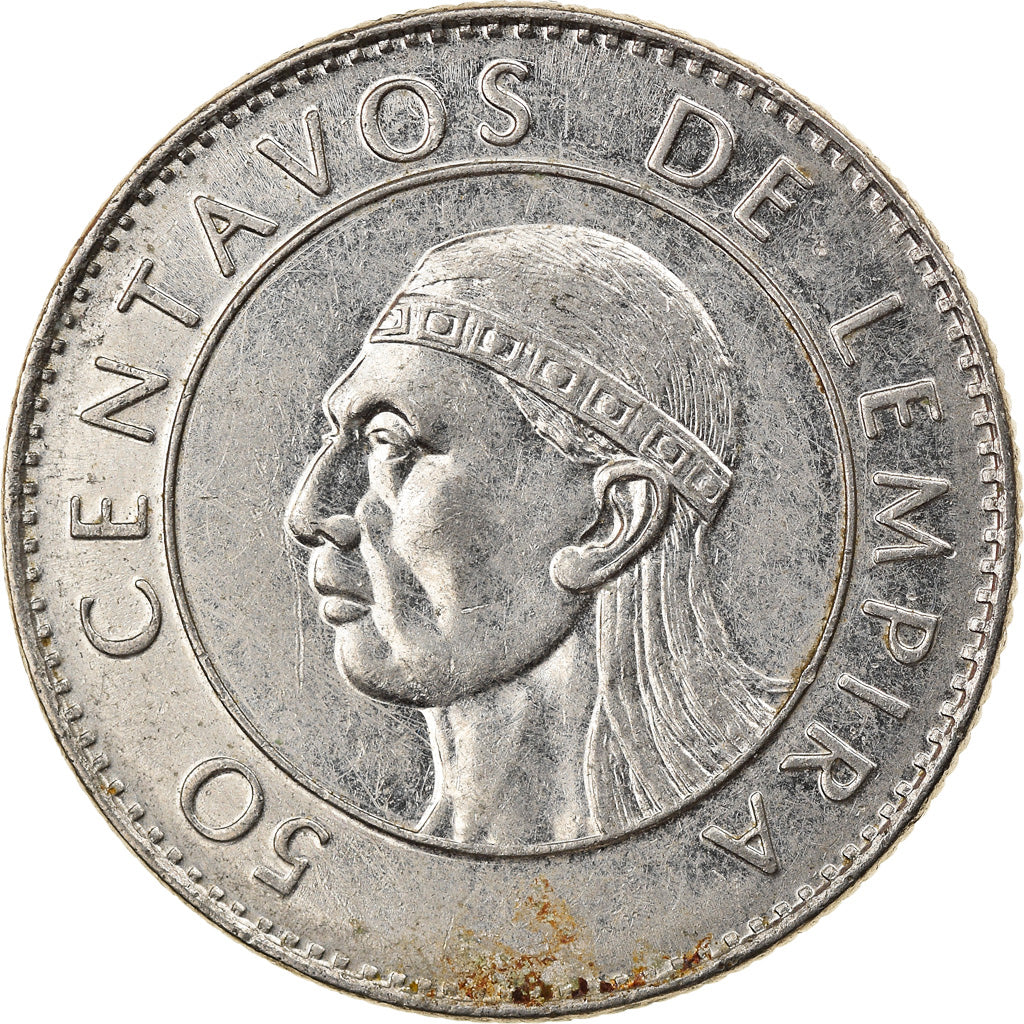Coin, Honduras, 50 Centavos, 1994, VF(30-35), Nickel plated steel, KM:84a.1