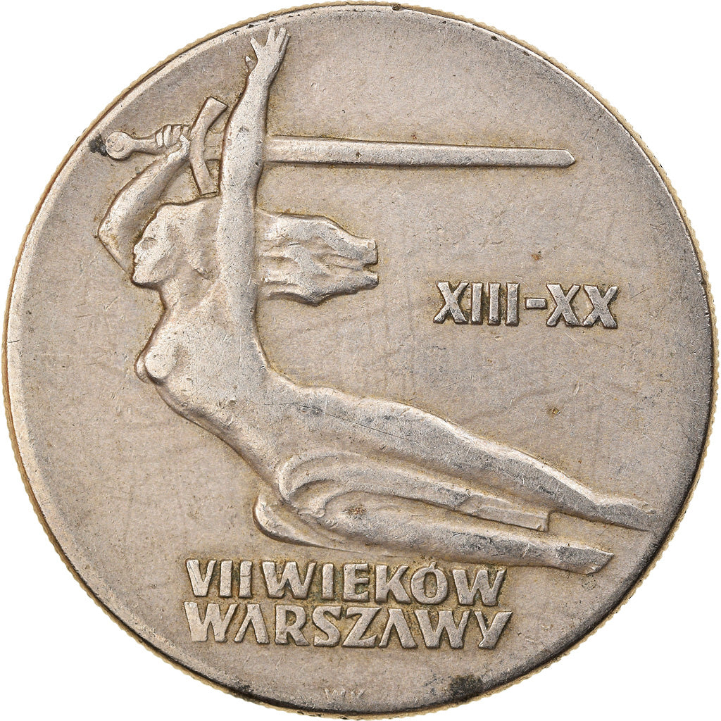 Coin, Poland, 10 Zlotych, 1965, Warsaw, VF(30-35), Copper-nickel, KM:54