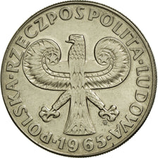 Coin, Poland, 10 Zlotych, 1965, AU(50-53), Copper-nickel, KM:55