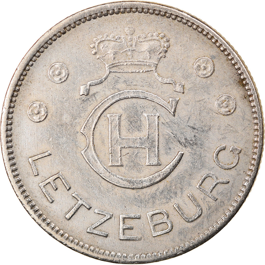 Coin, Luxembourg, Charlotte, Franc, 1939, VF(30-35), Copper-nickel, KM:44