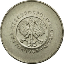 Coin, Poland, 10 Zlotych, 1969, AU(50-53), Copper-nickel, KM:61