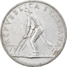 Coin, Italy, 2 Lire, 1950, Rome, VF(30-35), Aluminum, KM:88