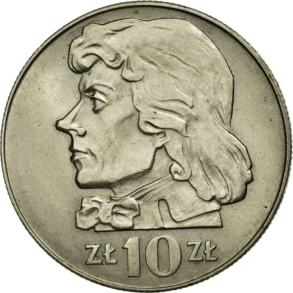 Coin, Poland, 10 Zlotych, 1969, AU(55-58), Copper-nickel, KM:50a