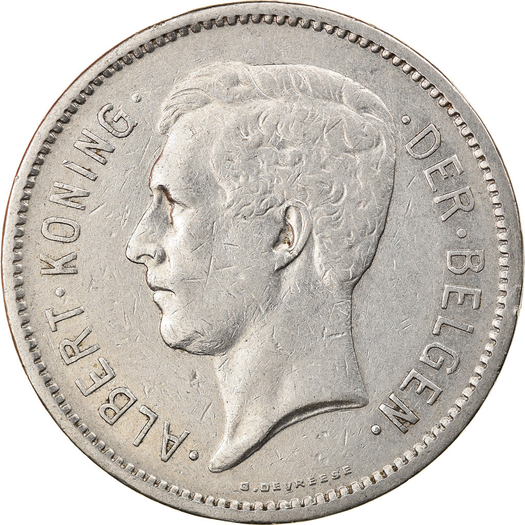 Coin, Belgium, 5 Francs, 5 Frank, 1930, VF(30-35), Nickel, KM:98