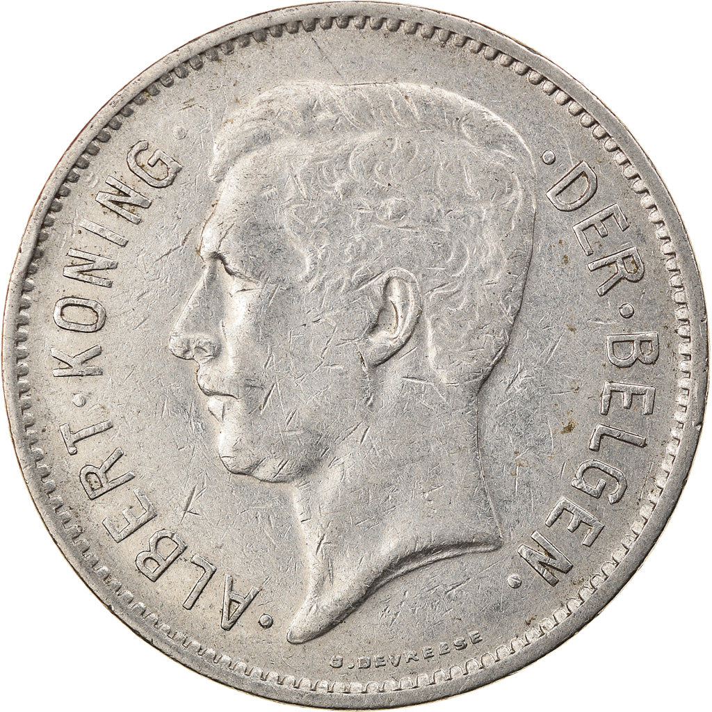 Coin, Belgium, 5 Francs, 5 Frank, 1932, VF(30-35), Nickel, KM:98