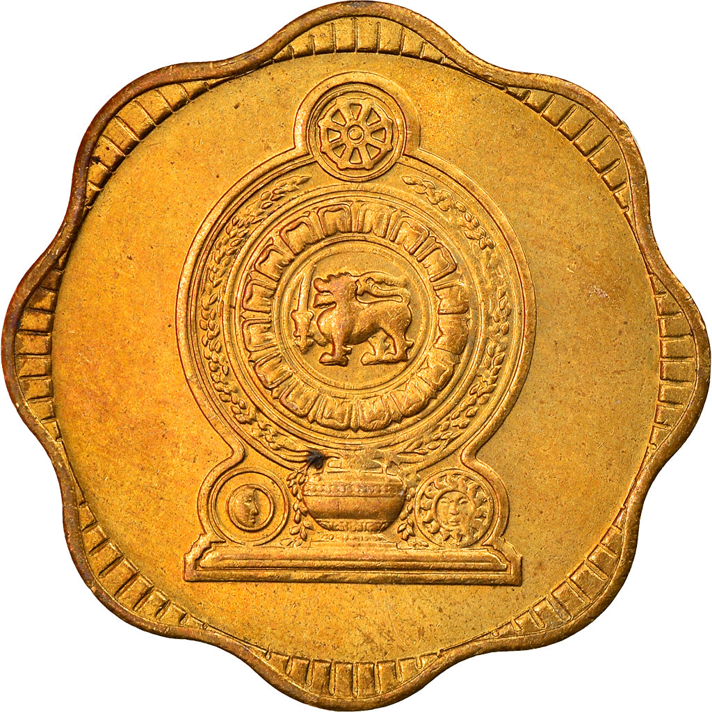 Moneta, Sri Lanka, 10 Cents, 1975, BB, Nichel-ottone, KM:140