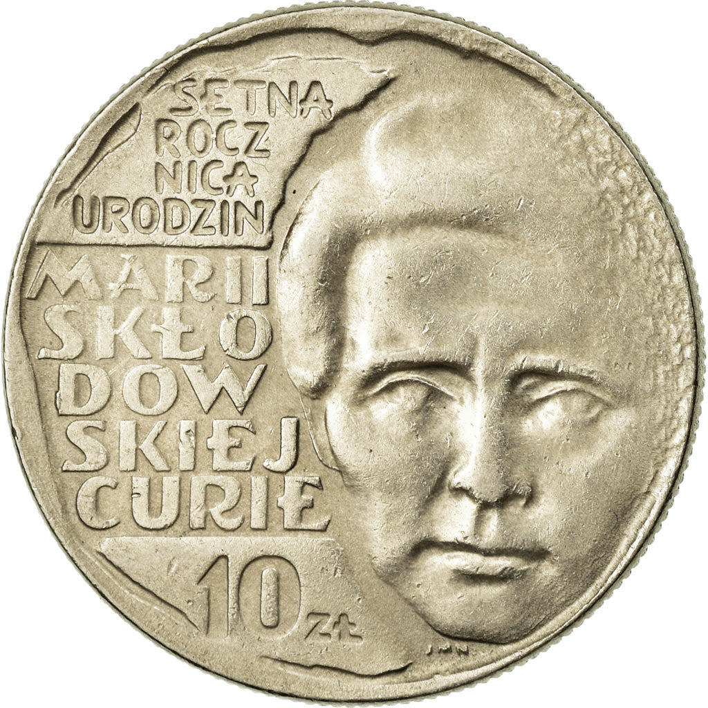 Moneta, Polonia, 10 Zlotych, 1967, BB+, Rame-nichel, KM:59