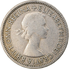 Münze, Großbritannien, Elizabeth II, Florin, Two Shillings, 1953, S