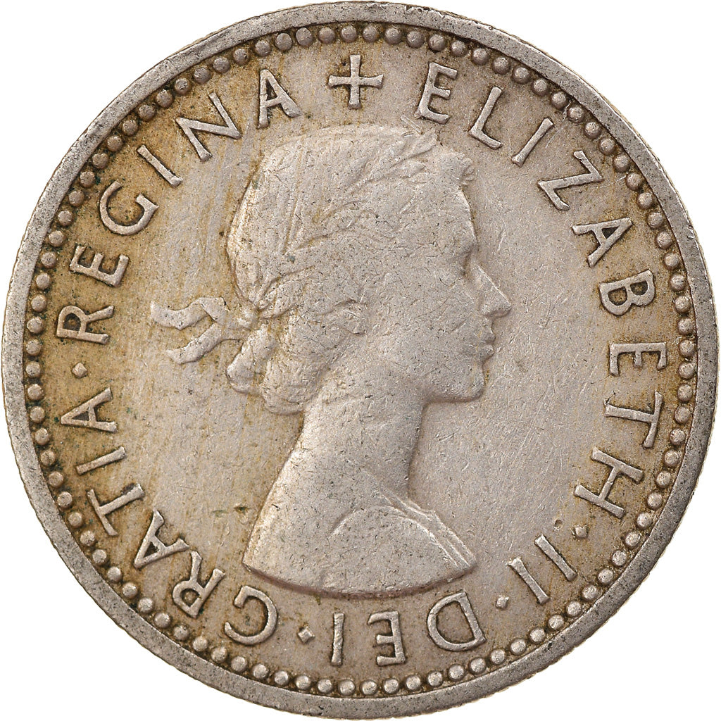 Munten, Groot Bretagne, Elizabeth II, 6 Pence, 1959, FR+, Copper-nickel, KM:903