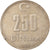 Moneta, Turcja, 250000 Lira, 2002, Istanbul, VF(30-35), Miedź-Nikiel-Cynk