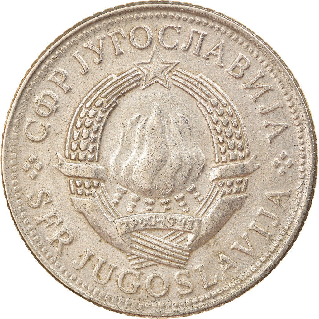 Coin, Yugoslavia, 5 Dinara, 1974, VF(30-35), Copper-Nickel-Zinc, KM:58